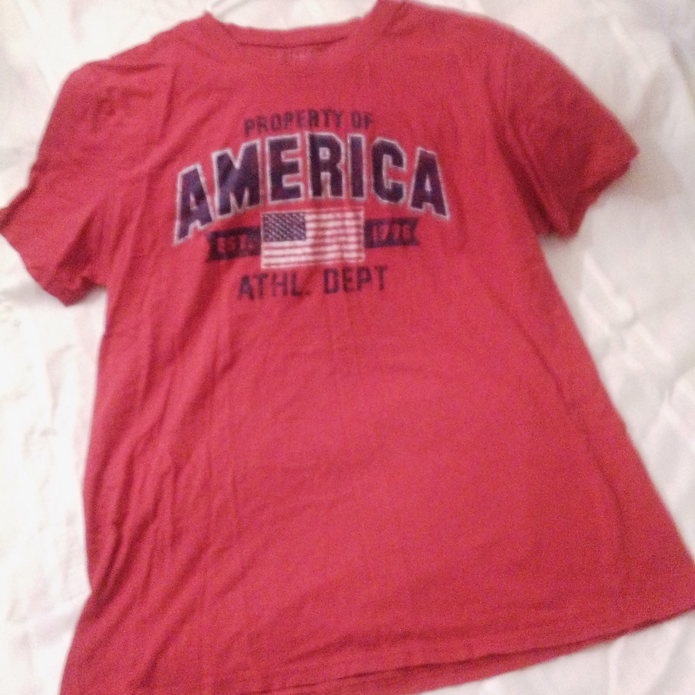 Home of the Brave t shirt. Size L